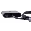 Docking station Unitek D1078A — USB-C hub, 2x USB-C input, 1x USB-C output, 100 W PD, 4K support, 3480×2160 max, grey