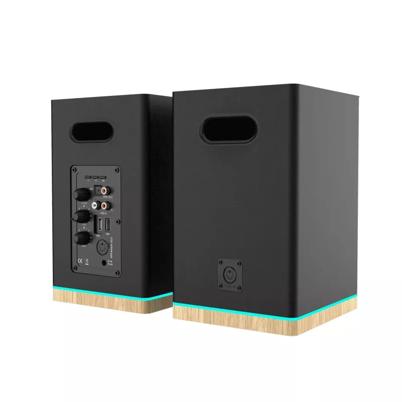Shelf Speakers Teac BS-60BK LED Black — Bluetooth, 2×90W, RCA, USB, Optical, Bass‑Reflex, Remote