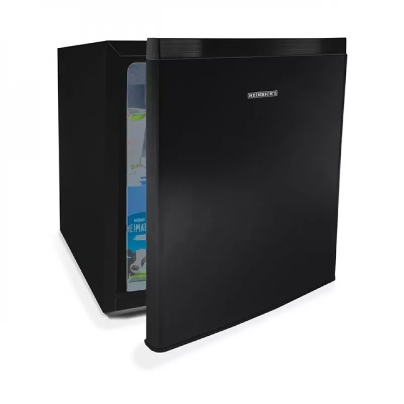 Refrigerator HEINRICH'S HKB 4188 SW Black — 45 L, E class, 39 dB, reversible door