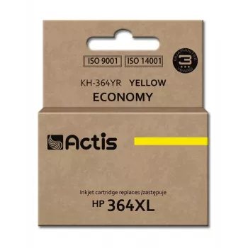 Ink cartridge ACTIS KH-364YR Compatible for HP 364XL, Yellow, 12 ml, Standard Yield, Refurbished