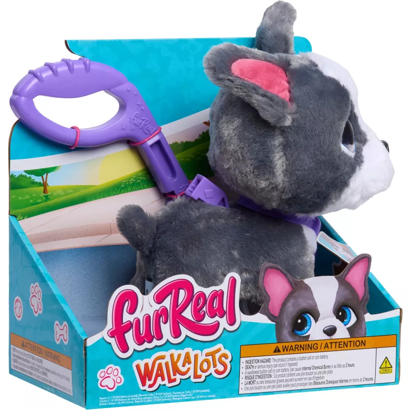 furReal Walk-a-Lots French Bulldog, Play Figurine