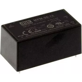 Power Adapter MEAN WELL MPM-20-12 20W 12V 90-264V