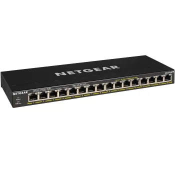 NETGEAR GS316PP Unmanaged Gigabit Ethernet (10/100/1000) Power over Ethernet (PoE) Black