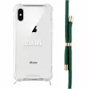 Phone necklace case Lookabe for iPhone X / Xs — gold with green strap