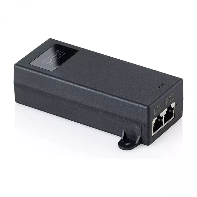 PoE++ Injector DIGITUS DN-95104-1 — Gigabit Ethernet 802.3bt, 60W, 55V, 100m, black