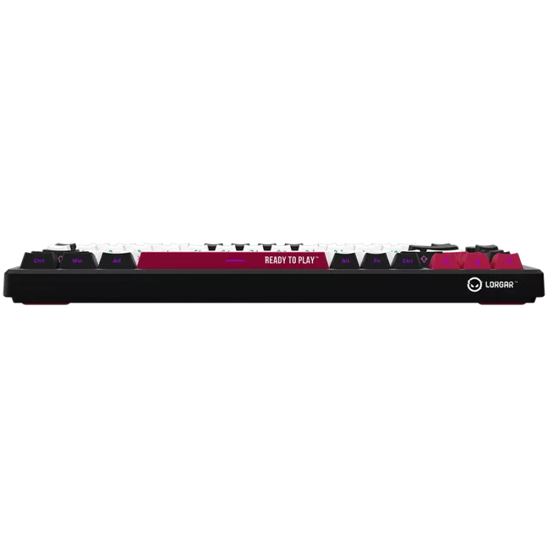 Mechanical gaming keyboard LORGAR KBP7075W — wireless, Black, Red switches, EN layout