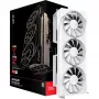 Graphics card XFX Radeon RX 9070 XT — 16 GB GDDR6, 256-bit, PCIe x16, 2400 MHz, 3-fan white, 325×65 mm