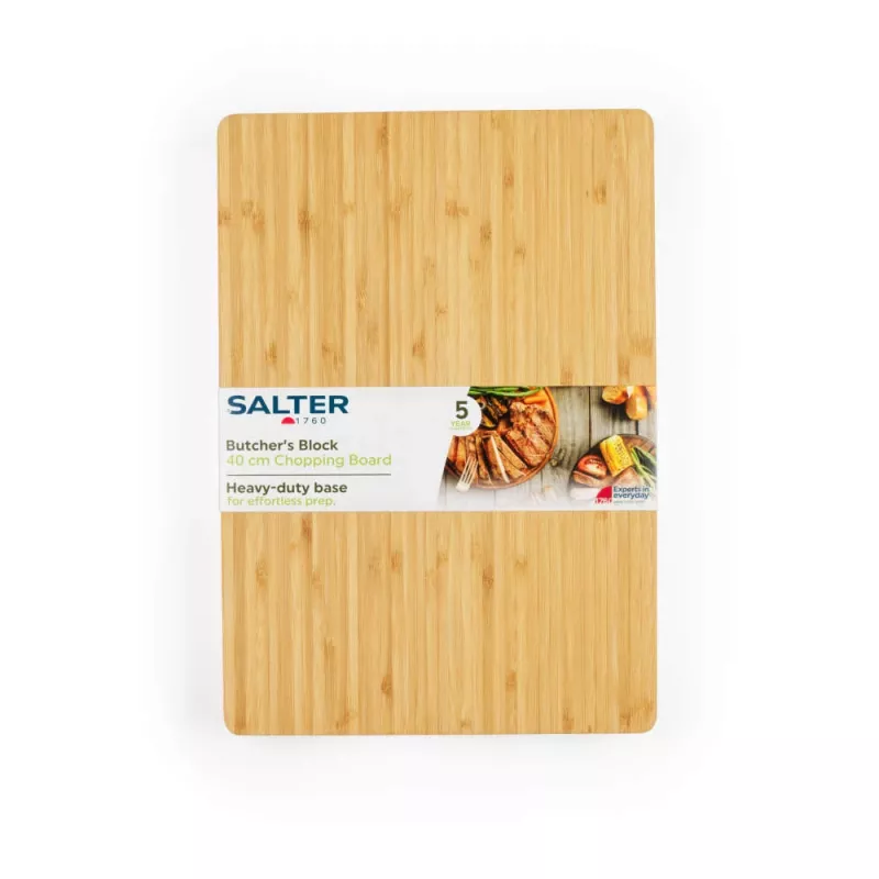 Chopping board Salter BW13307RD bamboo eco-friendly design, rectangular cutting board