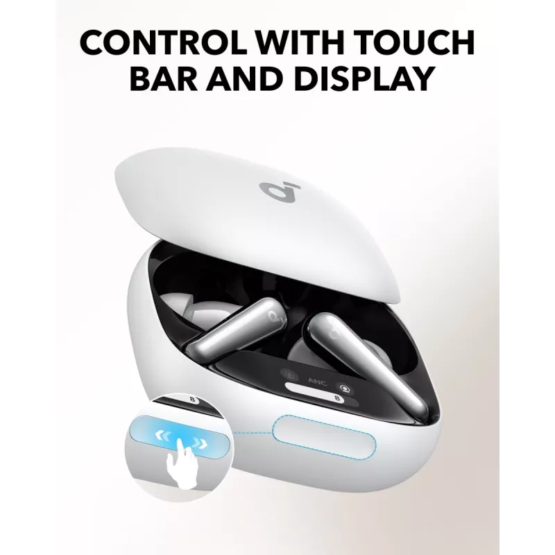 Headset Anker Soundcore Liberty 4 Pro TWS Bluetooth in-ear, white, for calls/music/sport, weight 61.97 g
