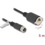 Network Cable DeLOCK M12 Cable A-coded 8 pin female to RJ45 jack Cat.5e 5 m black