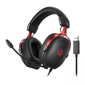 Wireless gaming headphones QCY Heroad VN200 (black and red) — over-ear, microphone, Bluetooth