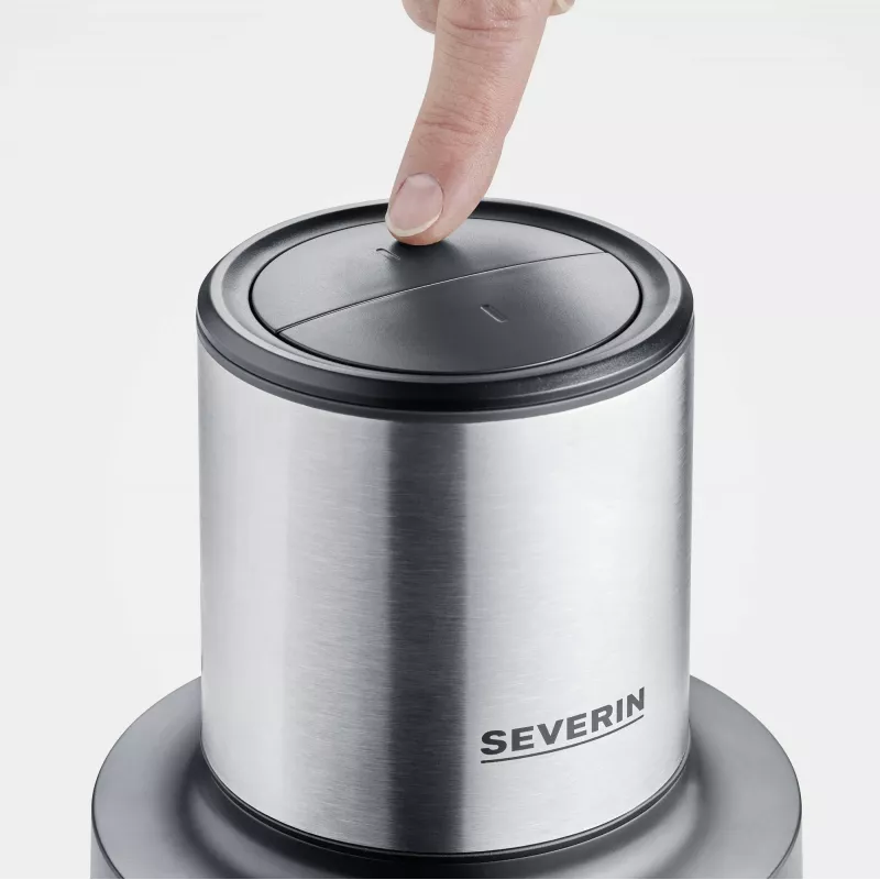 Electric Food Chopper Severin KM 3867 1 L 400 W Black Silver Transparent