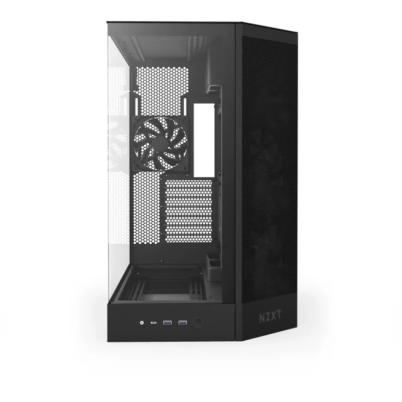 NZXT H9 Air Flow (2025) Large Dual-Chamber Mid Tower Case - Black