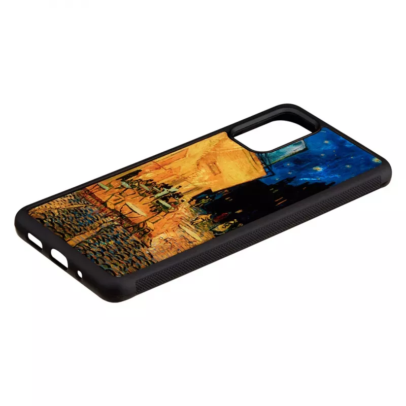 Protective phone case iKins for Samsung Galaxy S20+ — black Cafe Terrace