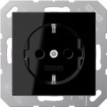 Socket-outlet Type F JUNG A 1520 BF SW Black