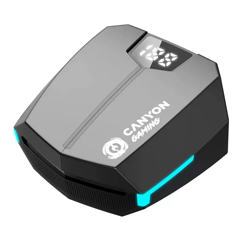 Canyon GTWS-2 Headphones Wireless Ear Hook Gaming USB Type-C Bluetooth Charging Dock Black (CND-GTWS2B)