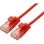 ROLINE GREEN UTP Patch Cable Cat.6A (Class EA), LSOH, slim, Red, 3 m (21.44.3916)