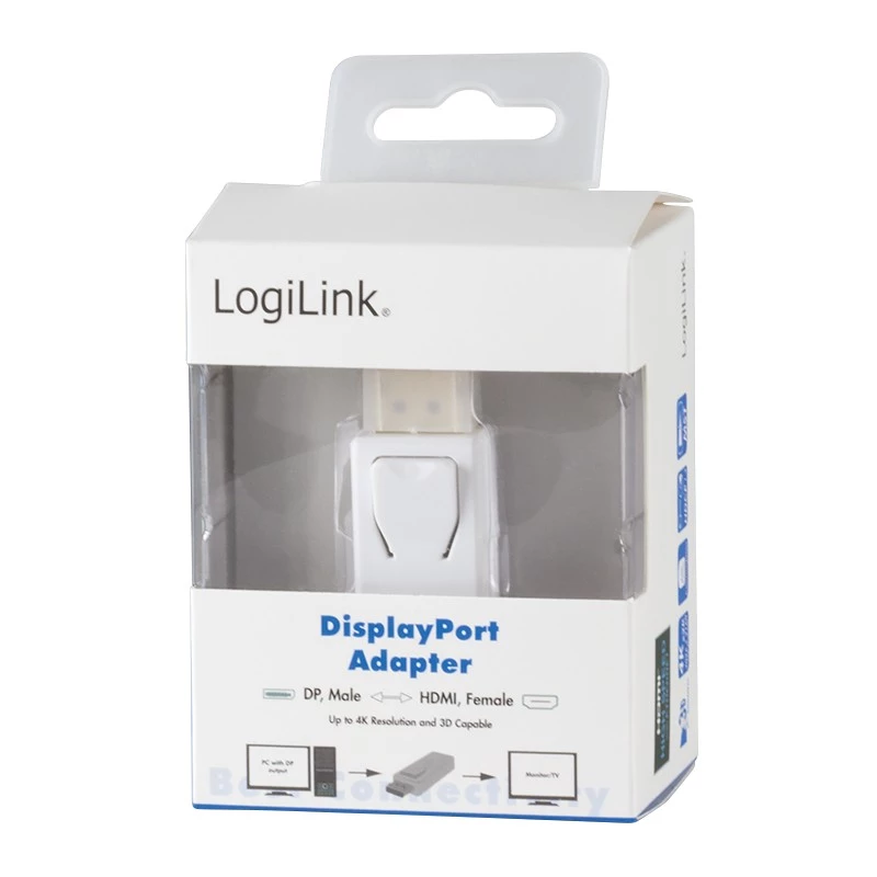 Cable Gender Changer LogiLink CV0100 DisplayPort to HDMI White