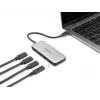 DeLOCK 64261 USB 3.2 Gen 1 Type-C Hub 10000 Mbit/s Black Grey