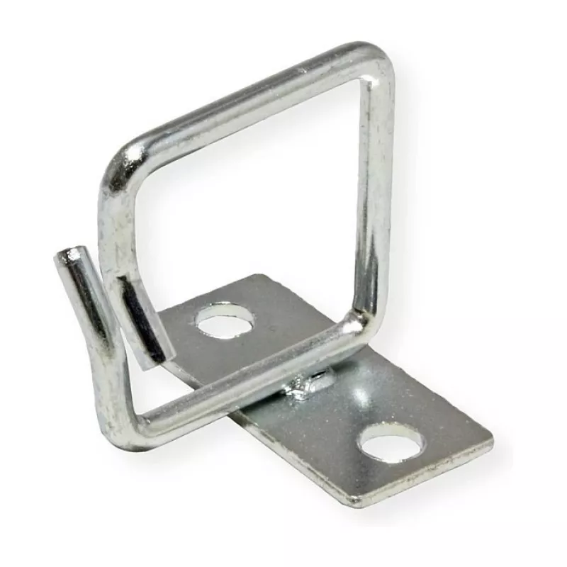 ROLINE cable grommet, 40x40 mm, Metal, side cable entry