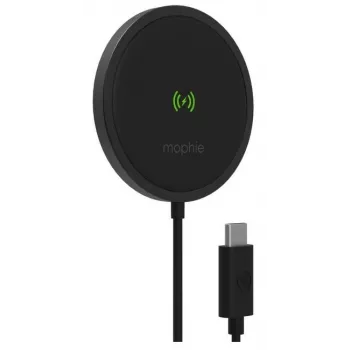 Wireless Charging Pad mophie 15W Snap Plus Indoor Charger Smartphone Black