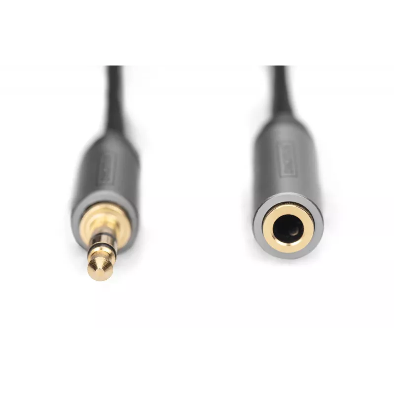 Digitus Audio Extension Cable 3.5mm jack to 3.5mm socket 1.8m Black