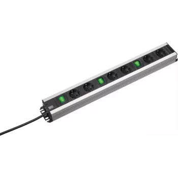 Power Extension Bachmann 300.050 2m 6 AC Outlets Indoor Black