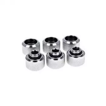 Alphacool Eiszapfen 16mm HardTube Screw-In Fitting G1/4 - Chrome Sixpack (17378)