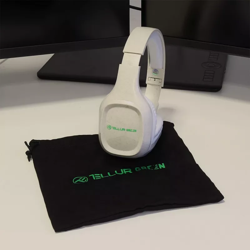 Headphones Tellur Green Bluetooth Over-Ear Headphones Pulse Foldable Cream TLL511441