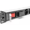 Digitus Socket strip with aluminum profile 7-way CEE 7/5 sockets 2 m cable