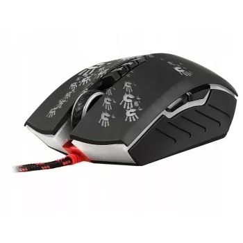 Gaming mouse A4Tech BLOODY A60 — optical, ambidextrous, 6200 DPI, USB Type-A, 8 buttons, black
