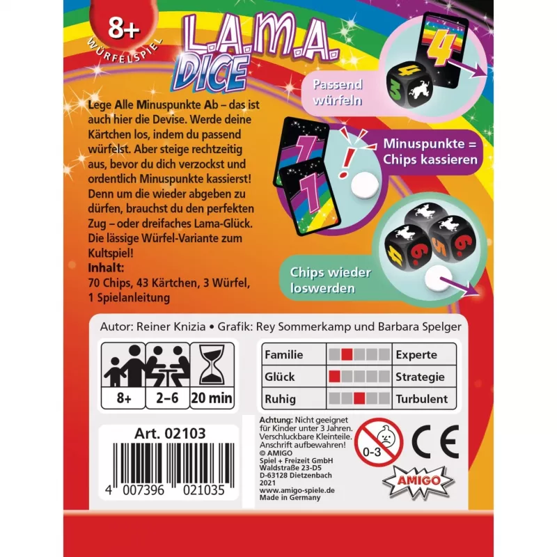 LAMA Dice, Card Game