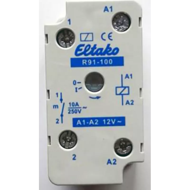 Eltako Electronics Switching Relay for Flush/Surface Mounting 1S 10A R91-100-12V (91100411)