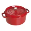 Single pan Staub Cocotte 24 cm Cherry