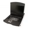 Rack console VALUE 26.99.0123, 17 inch (43.2 cm) LCD, 1280×1024, 1U, French keyboard, black