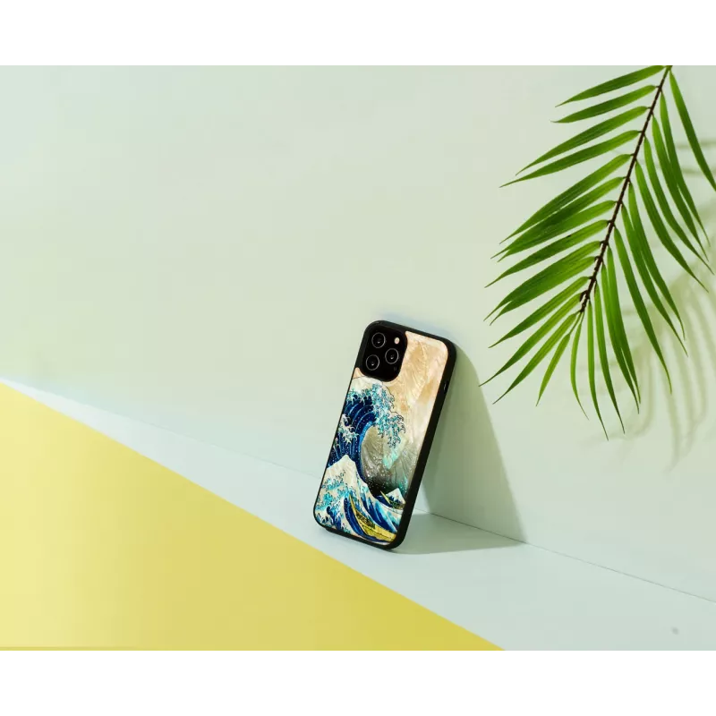 Protective phone case iKins for Apple iPhone 12 Pro Max with Great Wave design