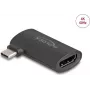 Adapter DELOCK USB Type-C (Stecker) to HDMI (Buchse) DP Alt Mode 4K angled