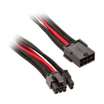 SilverStone PCIe-8-Pin to PCIe-6+2-Pin Cable, 250mm - black/Red