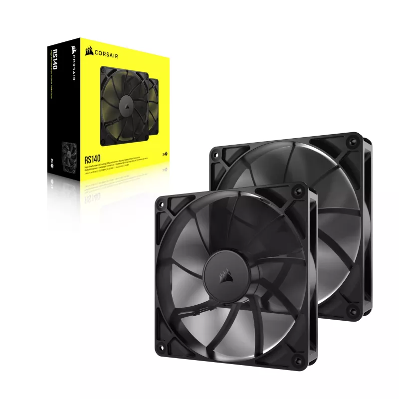 Corsair RS140 140mm Case Fan 2-Pack Black