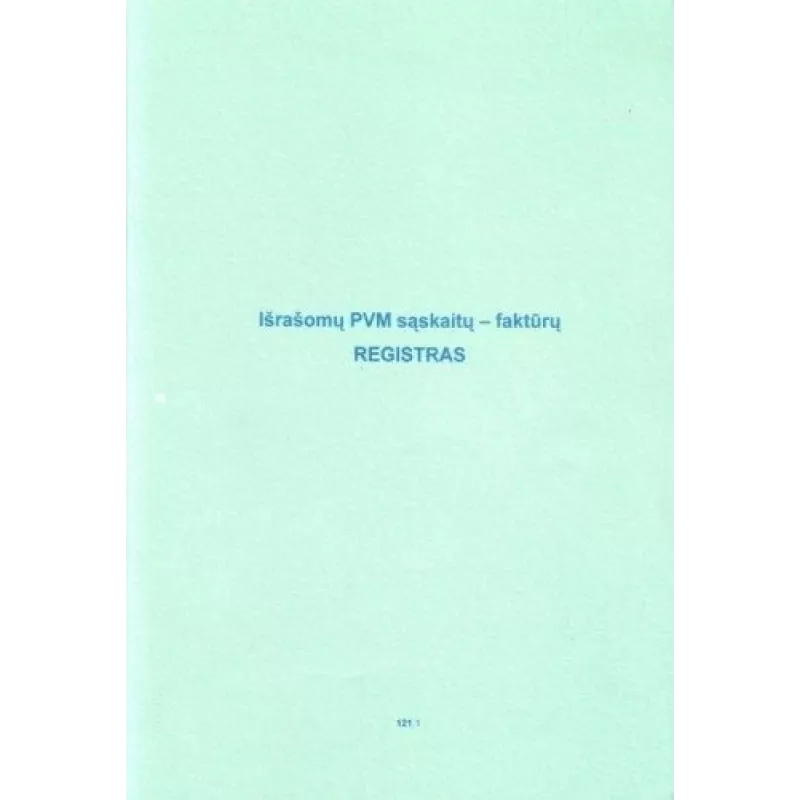 VAT Sales Invoice Register Book, A4, 48 pages (0720-061)
