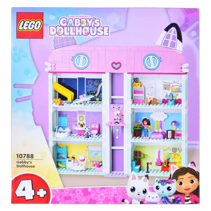 Construction toy LEGO Gabby's Dollhouse set 10788 — 498 pieces, 3 minifigures, for ages 4+