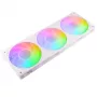 AKASA Vegas A36 120mm ARGB Case Fans - White (3-Pack)