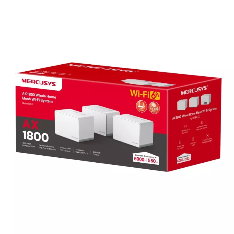 Mercusys AX1800 Whole Home Mesh WiFi 6 System