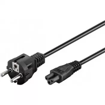 Wentronic Goobay Power Cable (Grounded Plug), 1,8 m, Black, Black - Type F (Type F, CEE 7/7) > Device Socket C5 (93586)