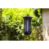 Electric insecticide lamp NOVEEN IKN18 IPX4 — 18 W UVA tube, 100 m² coverage, 1700–1800 V, indoor/outdoor, hangable, metal, black