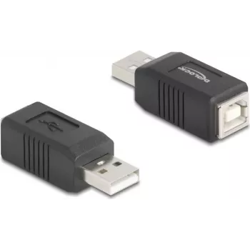 DeLOCK 67202 cable gender changer USB Type-A USB Type-B Black