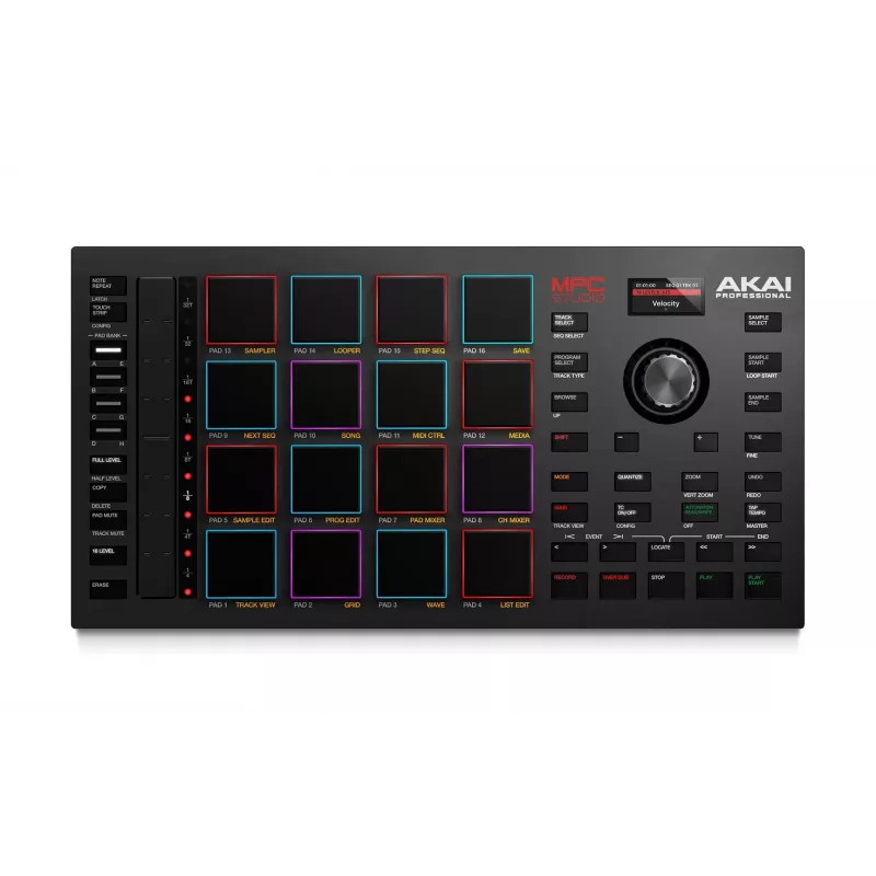 MIDI Studio Controller AKAI MPC Studio MK2 with 16 Pads, LCD, RGB Backlight, USB-MIDI, 305 mm Width