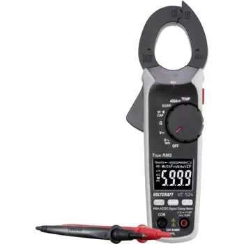 VOLTCRAFT VC-524 clamp meter digital CAT III 600 V Display (Counts): 6000 (VC-13772760)