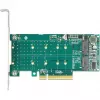DeLOCK PCI Express x8 Card to 2 x internal NVMe M.2 Key M Bifurcation Low Profile Form Factor