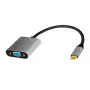 USB Type-C to VGA (D-Sub) video adapter cable LOGILINK CUA0104 0.15 m, grey/black